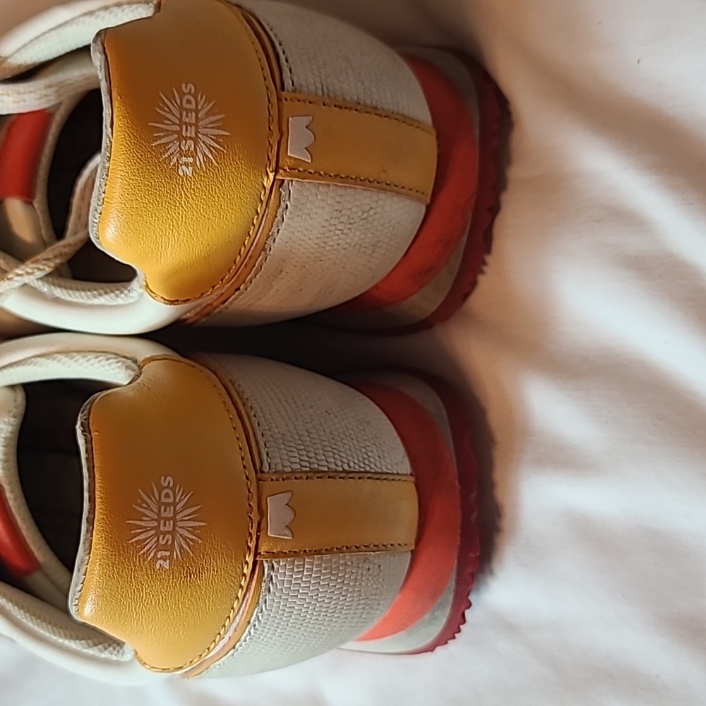 Birdies Orange and Yellow 21 Seed  Retro Sneakers Sz. 9 - Picture 9 of 10